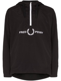 FRED PERRY куртка с капюшоном и вышитым логотипом