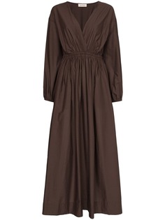 Matteau платье макси с запахом