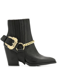 Versace Jeans Couture ковбойские ботинки с цепочным декором
