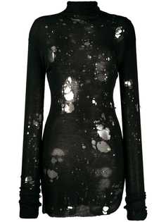 Ann Demeulemeester джемпер с вырезными деталями