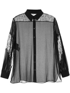 Boutique Moschino рубашка с прозрачными вставками