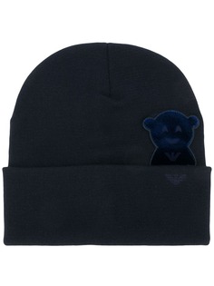 Emporio Armani шапка бини с нашивкой