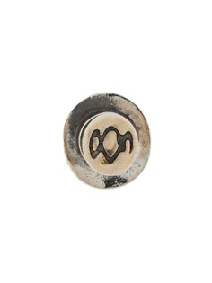 Yohji Yamamoto engraved stud earring