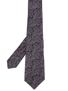 Kiton галстук с принтом пейсли