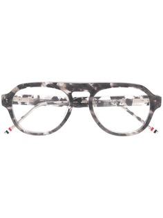 Thom Browne Eyewear очки с черепаховым узором