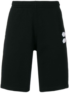Off-White шорты с нашивкой логотипа