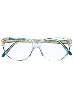 Givenchy Pre-Owned очки 1980-х годов в оправе с геометричным принтом
