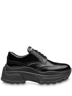Prada массивные кроссовки с перфорацией