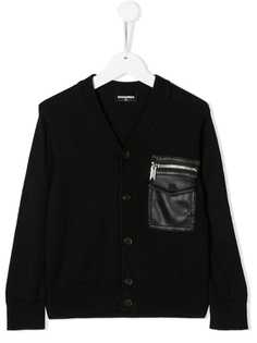 Dsquared2 Kids кардиган с накладными карманами