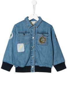 Stella McCartney Kids джинсовая куртка с нашивками