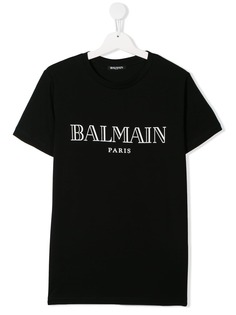 Balmain Kids футболка с логотипом