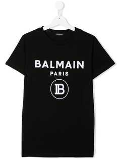 Balmain Kids футболка с логотипом