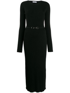 Gabriela Hearst трикотажное платье в рубчик