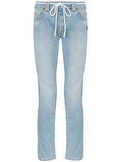 Off-White джинсы в диагональную полоску