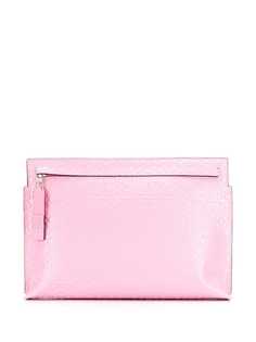 Loewe клатч на молнии с тиснением