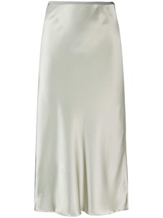 Helmut Lang атласная юбка средней длины