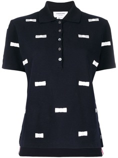 Thom Browne рубашка-поло с вышивкой
