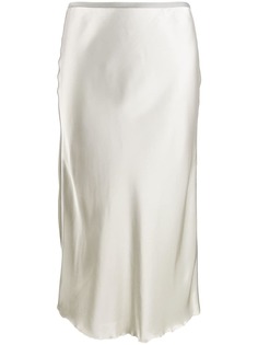 Helmut Lang атласная юбка