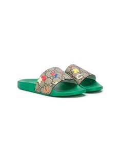 Gucci Kids шлепанцы с логотипом