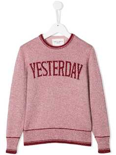 Alberta Ferretti Kids джемпер с вышивкой Yesterday