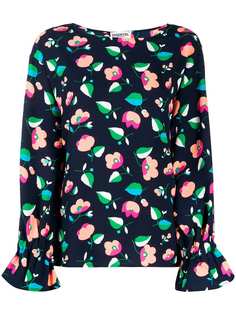 Essentiel Antwerp расклешенная блузка с цветочным узором