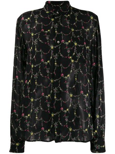 Junya Watanabe блузка с цветочным принтом