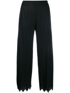 Pleats Please By Issey Miyake wave-hem cropped trousers
