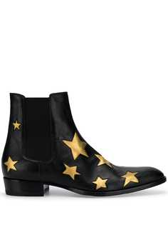 Saint Laurent ботинки Wyatt 30 со вставками