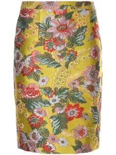 Andrew Gn облегающая юбка с цветочным узором