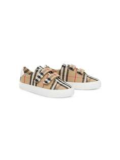 Burberry Kids кеды в клетку Vintage Check