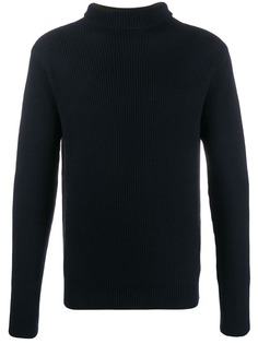 Barena двухцветный свитер с высоким воротником