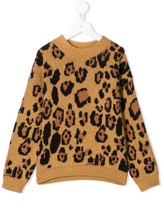 Mini Rodini свитер с леопардовым узором