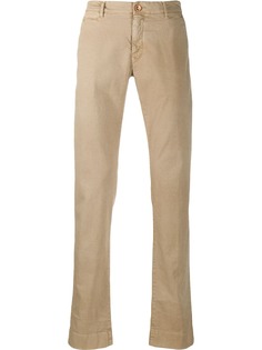 Hand Picked slim-fit mid-rise chinos