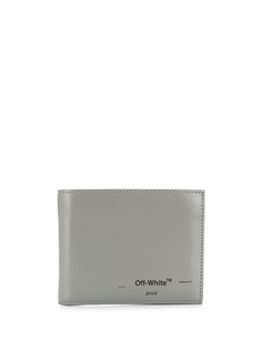 Off-White logo print bi-fold wallet