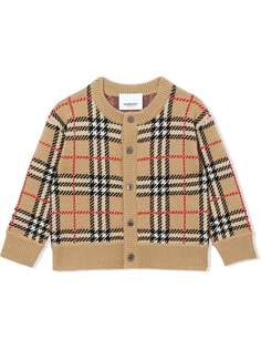 Burberry Kids кардиган в клетку