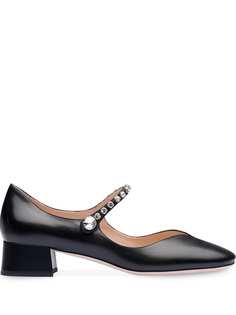Miu Miu туфли с декорированным ремешком