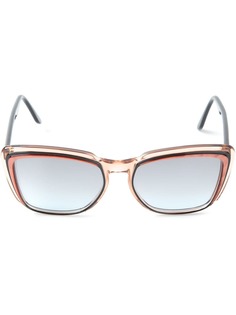 Yves Saint Laurent Pre-Owned солнцезащитные очки в квадратной оправе