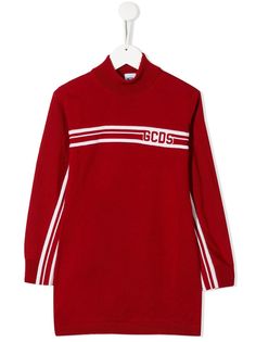 Gcds Kids платье-свитер с высоким воротником
