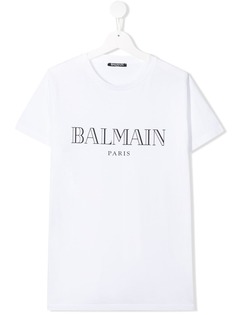 Balmain Kids футболка с логотипом