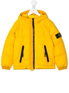 Stone Island Junior пуховик с нашивкой