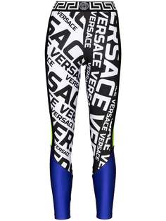 Versace легинсы с логотипом
