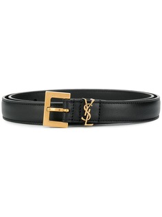 Saint Laurent ремень с монограммой