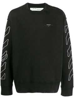 Off-White свитер с декоративной строчкой
