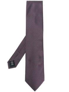 Ermenegildo Zegna галстук с геометричной вышивкой