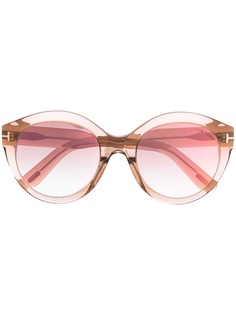 Tom Ford Eyewear солнцезащитные очки в круглой оправе