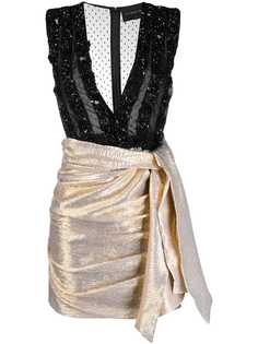 Christian Pellizzari платье с глубоким V-образным вырезом