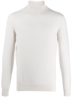 Eleventy джемпер в рубчик с высоким воротником