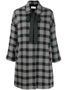 Red Valentino пальто в клетку глен