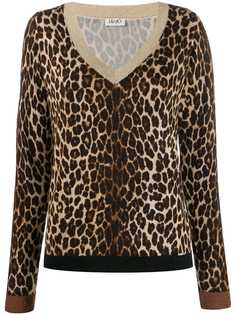 Liu Jo джемпер с леопардовым принтом