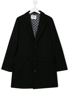 Msgm Kids однобортный тренч